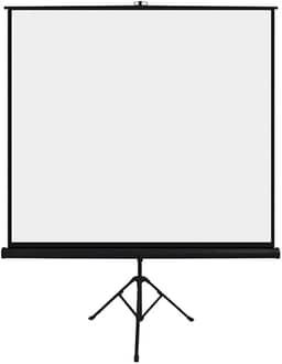 Tela De Projeção C/Tripé 1,80X1,80M 97 Polegadas Retrátil - Multilaser, AC354, Branco