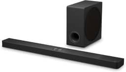 Soundbar LG Dolby Atmos, 570W RMS, 5.1.3 Canais, DTS:X, AI Room Calibration Pro, AI Sound Pro, Sem fios, WOW Orchestra, Conexões Múltiplas - S90TY