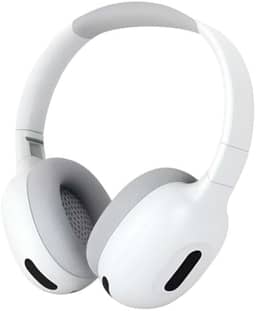 Fone de Ouvido Headset Bluetooth Sem Fio com Microfone para Computador Celular e Videochamadas Branco