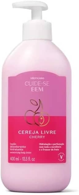 O BOTICARIO CUIDE SE BEM CEREJA LIVRE HIDRATANTE CORP 400ml