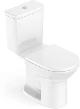 Kit Bacia com Caixa, Assento Polipropileno com Queda Amortecida e Complementos de Instalação Round