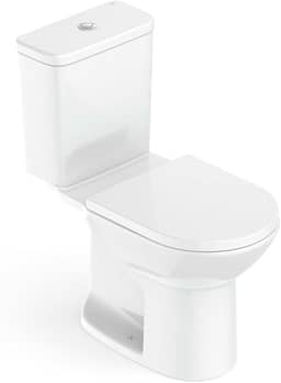 Kit Bacia com Caixa, Assento Polipropileno com Queda Amortecida e Complementos de Instalação Round