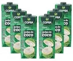 Água de Coco com Polpa de Coco 1L- Copra - Kit 6 Unidades