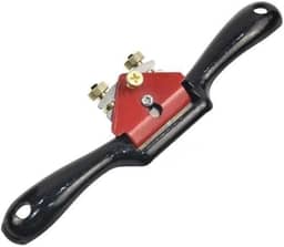 Plaina de madeira empurrada à mão com plaina ajustável de fio duplo de 20,8 cm, adequada para aplainar fundos planos e aparar bordas