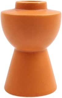 Castiçal em cerâmica dolomita A10cm terracota L Hermitage - Full Fit