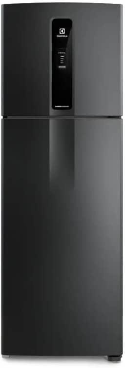 Geladeira Electrolux Frost Free Inverter 390L Efficient AutoSense Duplex Black Inox Look (IF43B) - 220V