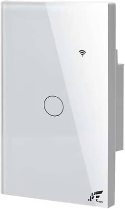 Interruptor Inteligente Wi-Fi + RF433, 1 Botão Touch, Compatível com Alexa, Controle por Aplicativo