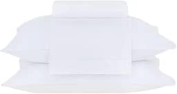 Buddemeyer Jogo de Cama Queen Percal 180 Fios Basic Percalle 100% Algodão Penteado Branco 4 peças