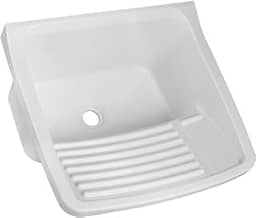 Tanque de Plástico 15 Litros Luconi para Lavanderia – Ideal para Lavar Roupas (Branco)