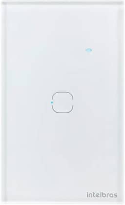 Interruptor Touch Inteligente Zigbee com 1 Tecla EZS 1001 Branco Intelbras