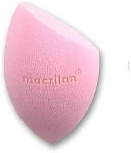 Esponja Ep10 Gota Chanfrada Para Maquiagem Macrilan - Rosa Claro, Macrilan - Sem Latex