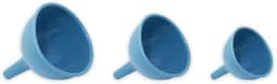Oikos - Funil de Silicone Azul Conjunto 3 Peças