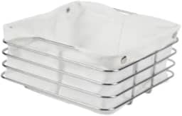 Cesto para Pães Aramado de Inox, mesa posta, cafe da manha