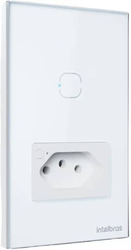 Tomada com Interruptor Inteligente Wi-Fi ETS 2001 Branco Intelbras