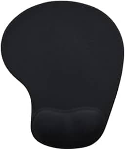 Mouse Pad Ergonômico com Apoio de Punho, Reduz a Tensão na Mão, Antiderrapante, Minimalista, Escritório, Gamer, Trabalho, Linha Super Premium Cor Preto
