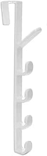 Gancho De Porta Cabide Vertical Organizador Mancebo Suspenso Cabideiro Bolsas Bonés Roupas Toalhas (Branco)