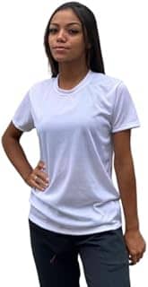 Camiseta Dry Fit Feminina 100% Poliéster Academia Corrida Cross Fit Ginástica