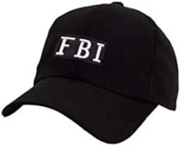 Boné Preto - Bordado Fbi