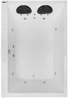Banheira Hidromassagem Astra Double Cayman Super Luxo 180cmx120cmx52cm - 08 Jatos Acrílico P3 Com Aquecedor 110V