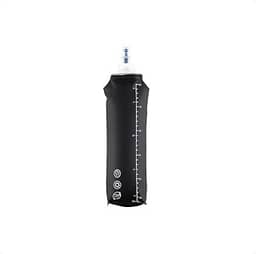 Squeeze Dobrável 500ml – Garrafa de Água Compacta para Esportes, Viagens e Academia (Preta)