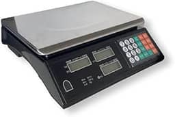 Balança Digital Comercial, Display Duplo LCD, Bivolt 110V/220V, Capacidade 200g-40kg, Precisão 0,2g, Preta