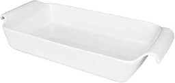 Travessa Retangular Rasa, Oxford, Refratária, Branca 33 X 18 X 6,5 cm