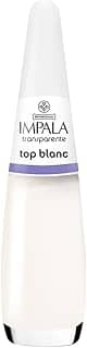 Esmalte Top Blanc, Impala Cosmeticos, Transparente/ Branco