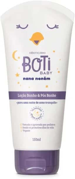 O BOTICARIO BOTI BABY NANA NENEM LOÇÃO BANHO PÓS BANHO 150ml