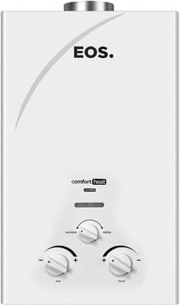 Aquecedor de Água a Gás Eos 7,5 Litros (gás Natural) Exaustão Natural Branco Eaq75gm-n