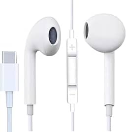 Fone de Ouvido USB-C 1ª Geração - Redução de Ruído 99,15%, Cabo Tecido Antitramado. Qualidade Premium. Compatível com Samsung, Motorola, LG e Smartphones Tipo-C