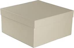 Caixa de Presente Cartonada Rígida Premium 30x30x15 cm (Marfim)