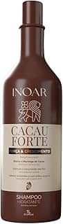 Inoar, Cacau Forte, Shampoo Fortalecedor, Crescimento Saudável e Nutrição Intensa, Biotina e Manteiga de Cacau, Para Cabelos Enfraquecidos e Quebradiços, 1L
