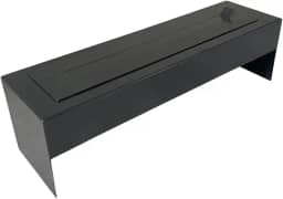 Lareira Ecológica Industrial Portátil Preta com 70 cm