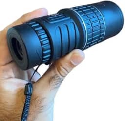 Monóculo Profissional 16x52 Compacto - Luneta Tática com Alcance 8km, Lentes 52mm, Foco Ajustável, Resistente e Portátil para Caça, Airsoft e Observação ao Ar Livre