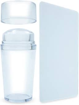 Carimbo de Silicone Decoração Francesinha para Unhas Com Placa Raspador