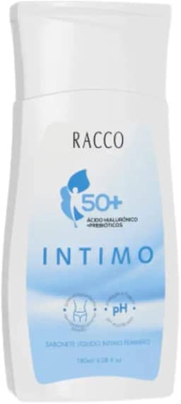Sabonete Líquido Intimo Hidratante para mulheres maduras ou Menopausa Feminino Racco 180ml