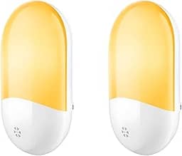 Kit 2 unidades Luz Noturna Infantil LED Bivolt Sensor