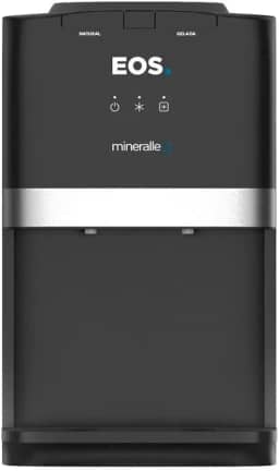 Bebedouro de Mesa para Garrafão EOS Mineralle com Compressor Preto EBC04P 220V