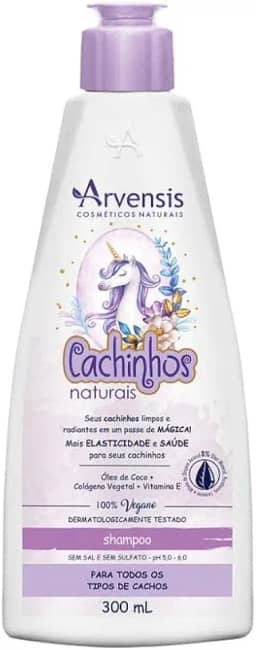 Arvensis – Shampoo Cachinhos Naturais 300ml | Limpeza Suave, Hidratação, Definição, Fórmula Vegana, Infantil