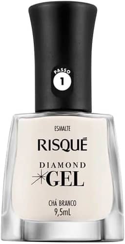 Risqué Esmalte Diamond Gel Chá Branco Natural 9 5 Ml