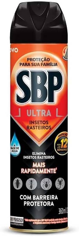 SBP Inseticida Ultra Insetos Rasteiros Spray 360Ml Cor: Laranja