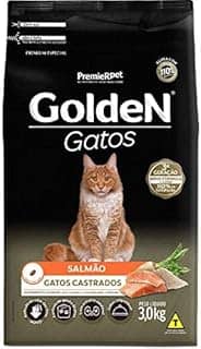 PremieR Pet Golden Ração Seca para Gatos Castrados Sabor Salmão 3kg