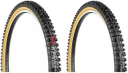 Par Pneu 26x1.95 Bike Mtb Cravo K816 Faixa Amarela