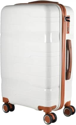 Mala Média 23KG Polipropileno Inquebrável Giratória Tóquio (Branca Tóquio)