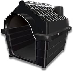 Casinha Cachorro Grande e Médio N5 Casa Pet cães com Proteção contra Rios UV(PRETO,(N° 6) 78X67X67)