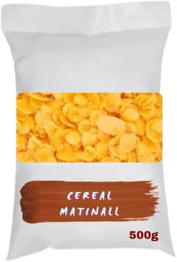 Cereal Matinal de Milho sem Açúcar, 500g, Flocos Crocantes