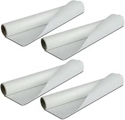 kit 4 Rolos Papel Manteiga 7,5m x 29cm, Papel Antiaderente Para Cozinhar