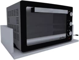 Suporte de Micro-ondas de MDF Branco 50x15x40