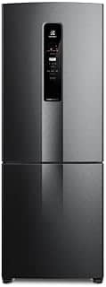 Geladeira Electrolux Frost Free 490L Efficient com AutoSense Inverse Black Inox Look (IB7B) 127 V