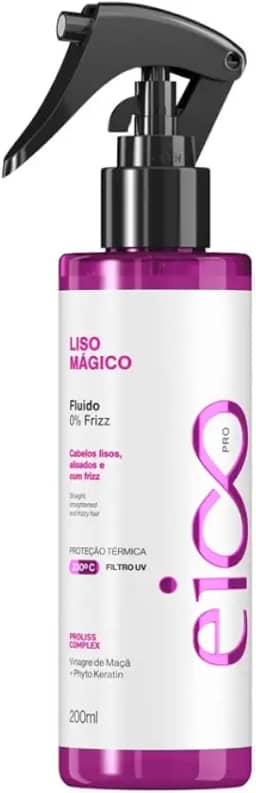 Spray Fluido Liso Mágico Anti Frizz Finalizador Protetor Térmico 0% Frizz 200ml